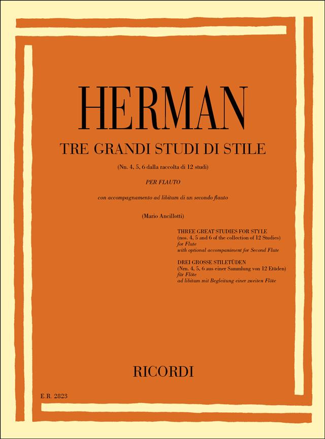 3 Grandi Studi Di Stile - Un Secondo Flauto - Nn. 4 - 6 - cvičení pro příčnou flétnu